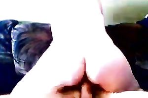 My breasty dark brown slutwife rides my rod and doesn't desire to stop