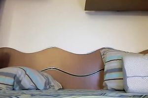 Delicious blond chick with bald pink coochie on cam