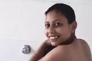 She doesn't mind if I tape her on webcam in the shower room in nature's garb