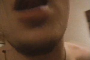 Skinny white chap eats slender cheating wife on the wardrobe