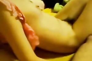 Admirable Asian amateur wife plays with a rod and receives her twat team-fucked unfathomable