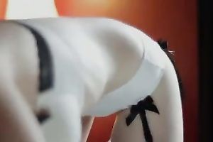 Redheaded seductress is so nice at giving blowjobs