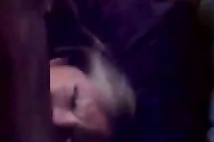 Slutty bitch from Essex demonstrates her jock engulfing skills