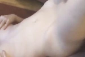 My sexy girlfriend with large bumpers is riding my jock in cowgirl position