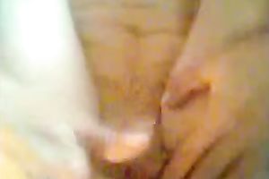 My husband welcomes my penis in her snatch and butt in homemade clip