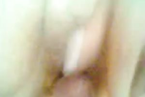 My husband welcomes my penis in her snatch and butt in homemade clip