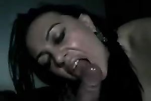 Sexy and lewd brunette hair works on my wang in astounding POV movie scene