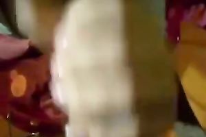 Blonde legal age teenager sweetie eats cum of her boyfriend with a spoon