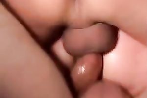 Whorish blond receives double penetration in her love tunnel and in her booty