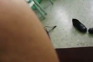 Fucking my slutty coworker on a table in the office