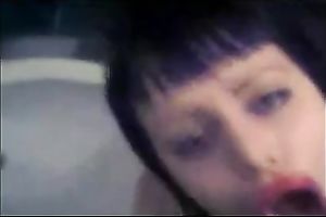 Brunette bimbo lets me cum in her throat after vehement rear banging