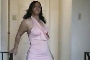 Hot lalin girl brunette hair sweetheart with soaked ass poses on webcam