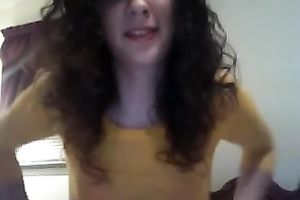 Skinny and shy legal age teenager playgirl on livecam lastly flashes 'em