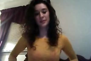 Skinny and shy legal age teenager playgirl on livecam lastly flashes 'em