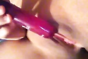 Stunning self discharged clip with me toying my hairless coochie