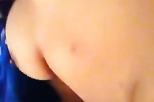 Stunning self discharged clip with me toying my hairless coochie