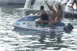 Dirty bikini sweethearts expose their bodies and boobies on cam