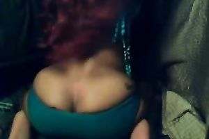 My chunky bottomed swarthy girlfriend likes showing off her large arse