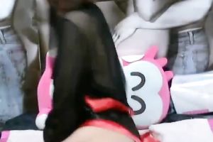 Asian yummy looking soaked vagina at its most good in solo movie scene