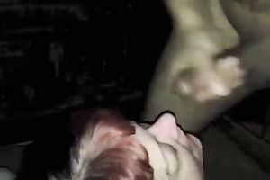 Just a cum loving bulky white bitch getting overspread with sex cream