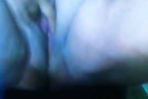 My slutty wife is slutty as hell and this babe really enjoys rubbing her pussy on web camera