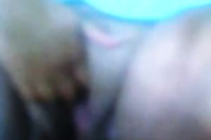 My slutty wife is slutty as hell and this babe really enjoys rubbing her pussy on web camera