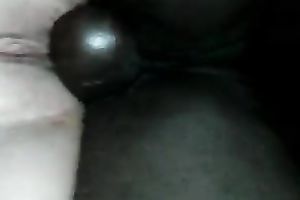Black dick with big balls reamed constricted white snatch