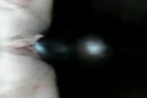 Black dick with big balls reamed constricted white snatch