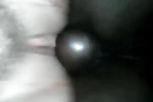 Black dick with big balls reamed constricted white snatch