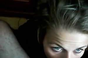 Submissive cum loving blond girlfriend is doing it afresh