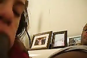 Trashy big beautiful woman is engulfing my large black penis and loving it