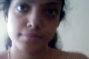Appealing non-professional cheating wife takes off her raiment exposing tempting in nature's garb body