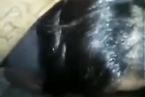 Feeding a enjoyable dark wench with 2 BBC and cum on POV