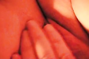 Self discharged solo action with me tickling my beefy cum-hole
