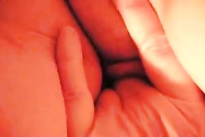 Self discharged solo action with me tickling my beefy cum-hole