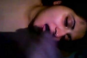 Indian playgirl loves large and thick schlongs in her face hole