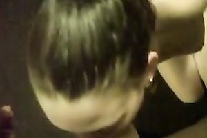 White GF sucks my biggest black knob like a super qualified wench