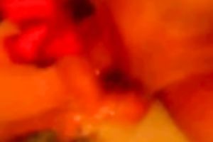 Sweet swarthy white bitch topless on cam shows her large breasts