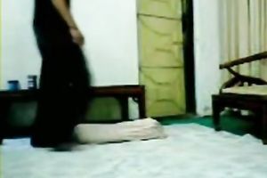 Kinky Indian legal age teenager couple is having ardent foreplay