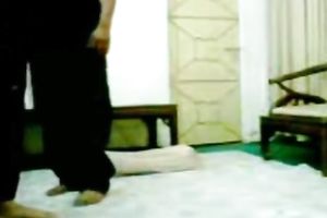 Kinky Indian legal age teenager couple is having ardent foreplay