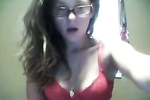 I filmed myself playing with my wet crack in front of my web camera