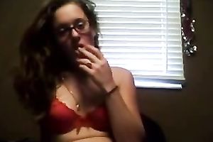 I filmed myself playing with my wet crack in front of my web camera