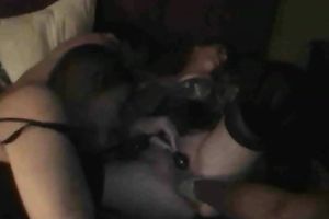 We got this freaky bulky milf and fister her hard