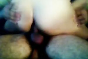 Riding my hot hirsute boyfriend on top with my dark hole