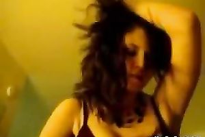 Very good brunette hair legal age teenager indeed craves to be glazed with cum