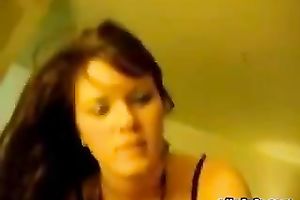 Very good brunette hair legal age teenager indeed craves to be glazed with cum