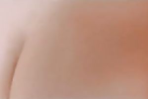 Chubby white wife in nylons toys her cum-hole to big O indoors