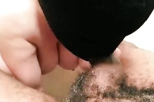 Juggy masked co-worker sucks my jock like not ever before in POV clip