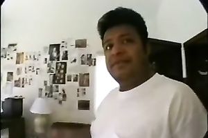 Chunky brunette hair white playgirl in ottoman engulfing cock on livecam