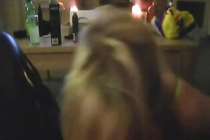 Sexy blond in hawt underware had a great time engulfing my dick